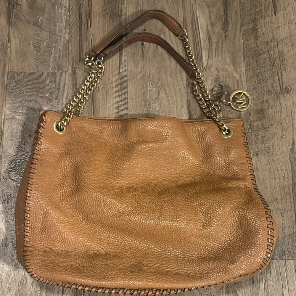 Michael Kors Brown Leather Shoulder Bag